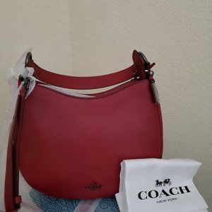 Coach Nomad Crossbody Hobo 54446 Dark Cherry NWT